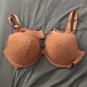 Orange/peach Lace Bra